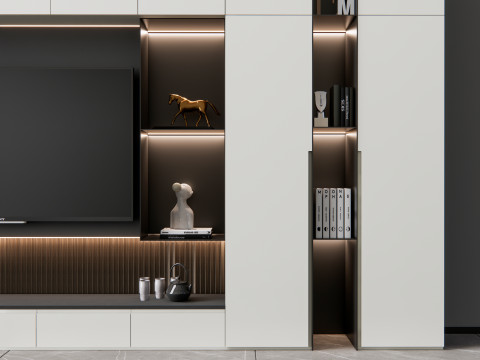 TV wall 7 3D Model