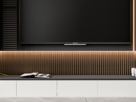TV wall 7 3D Model