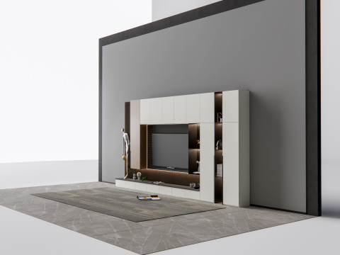 TV wall 7 3D Model
