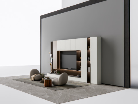 TV wall 7 3D Model