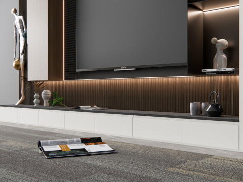 TV wall 7 3D Model