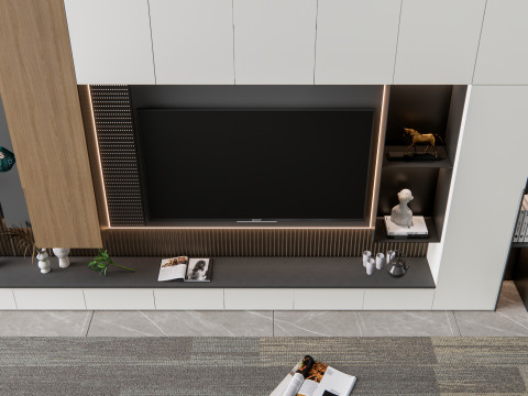 TV wall 7 3D Model