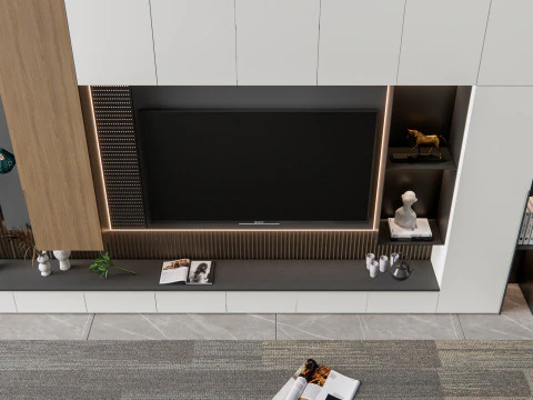 Parete TV 7 Modello 3D