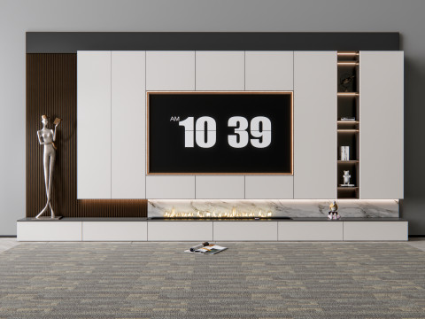 TV wall 8 Modelo 3D