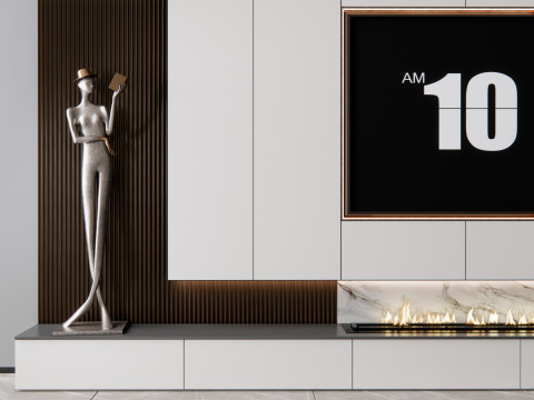 TV wall 8 Modelo 3D