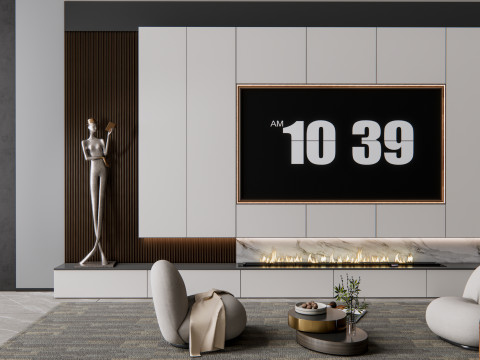 TV wall 8 Modelo 3D