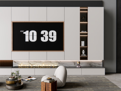 TV wall 8 Modelo 3D