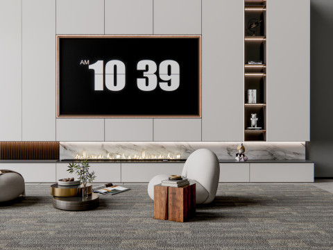 TV wall 8 Modelo 3D
