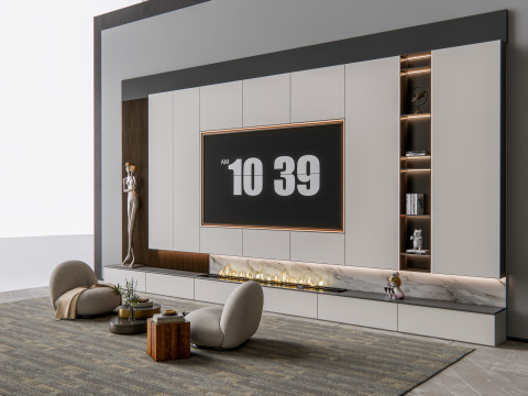 TV wall 8 Modelo 3D
