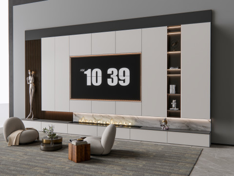 TV wall 8 Modelo 3D