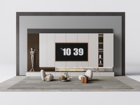TV wall 8 Modelo 3D