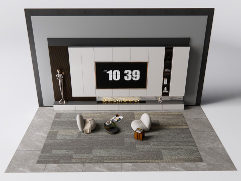 TV wall 8 Modelo 3D