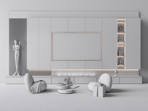 TV wall 8 Modelo 3D