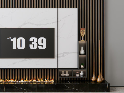 TV wall 9 3D Model