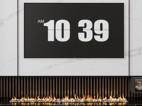 TV wall 9 3D Model