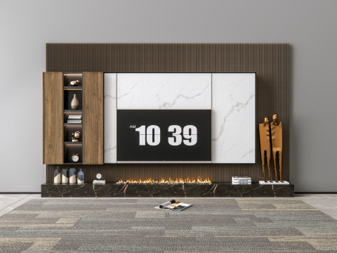 TV wall 10 3D Model