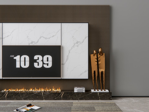 TV wall 10 3D Model