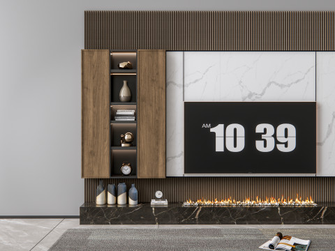 TV wall 10 3D Model