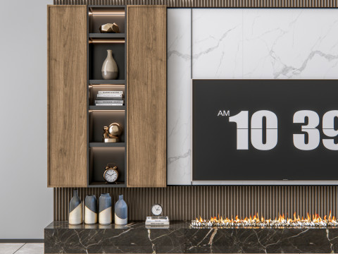 TV wall 10 3D Model