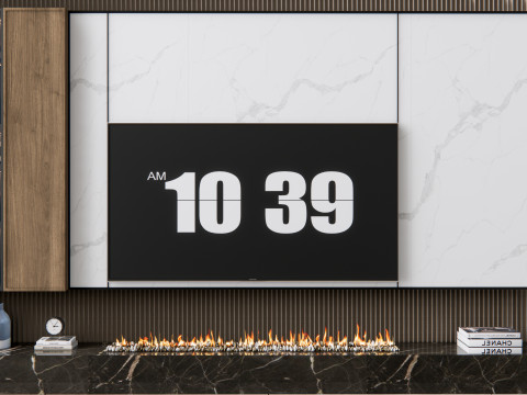 TV wall 10 3D Model