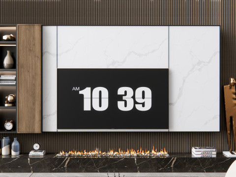 TV wall 10 3D Model
