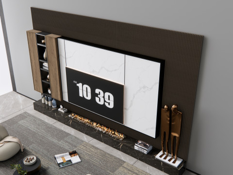 TV wall 10 3D Model