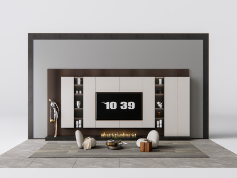 TV wall 11 Model 3D