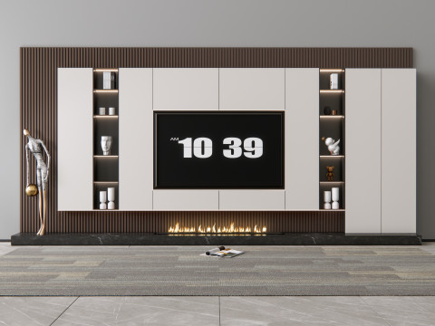 TV wall 11 Model 3D