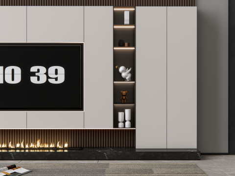 TV wall 11 Model 3D