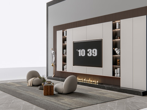TV wall 11 Model 3D