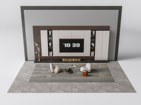 TV wall 11 Model 3D