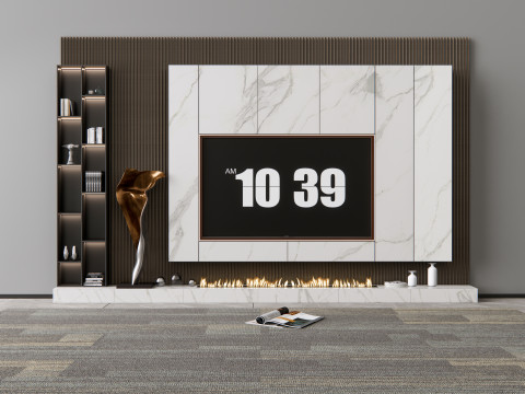 TV wall 12 3D Model
