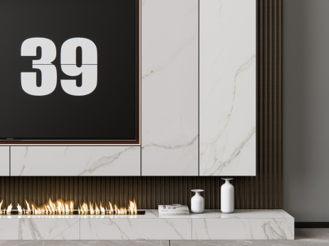TV wall 12 3D Model