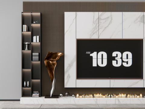 TV wall 12 3D Model