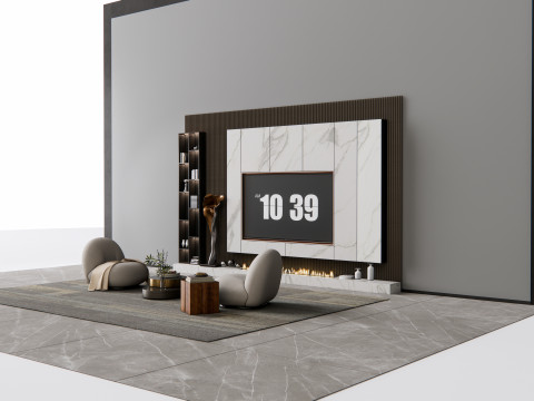 TV wall 12 3D Model