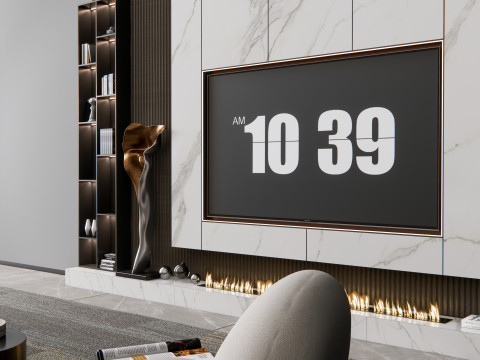TV wall 12 3D Model