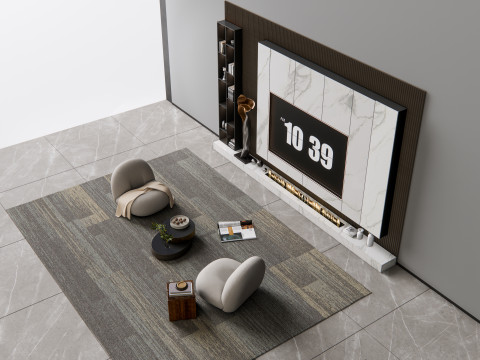TV wall 12 3D Model