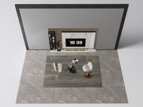 TV wall 12 3D Model
