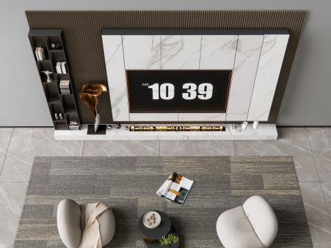 TV wall 12 3D Model