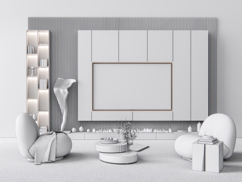 TV wall 12 3D Model