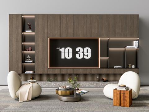 TV wall 13 3D Model