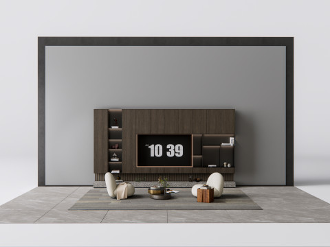 TV wall 13 3D Модель