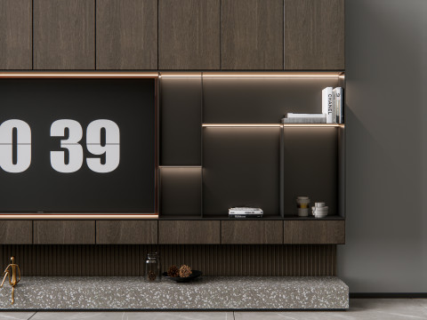 TV wall 13 3D Модель