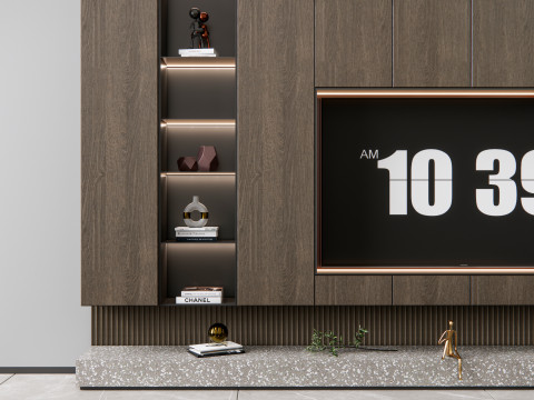 TV wall 13 3D Модель