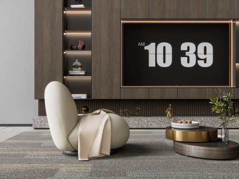 TV wall 13 3D Модель