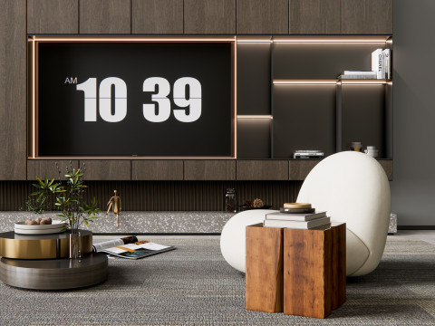TV wall 13 3D Модель