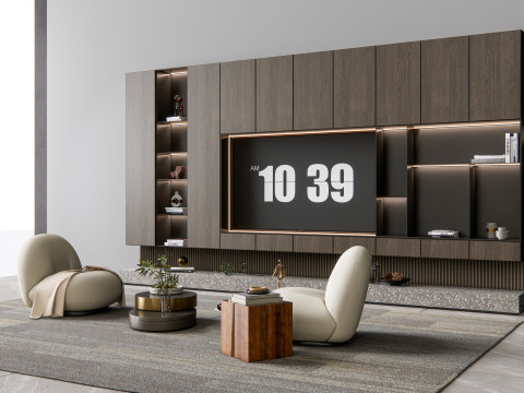TV wall 13 3D Модель