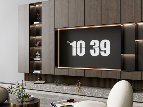 TV wall 13 3D Модель