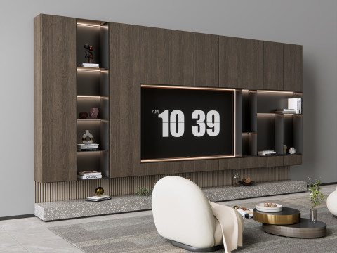 TV wall 13 3D Модель