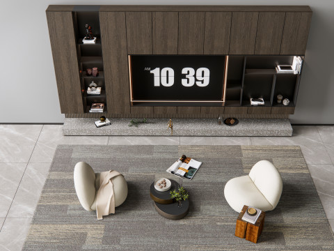 TV wall 13 3D Модель